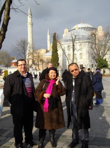 Cleopatra Lorintiu la Istanbul 2013, cu prieteni jurnalişti